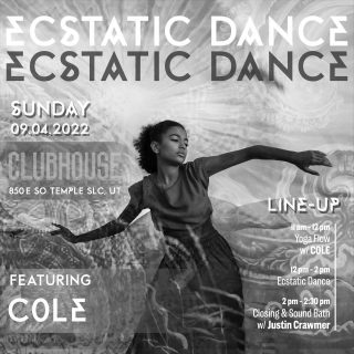 Looking forward to holding the closing Sound Bath this Sunday at @clubhouse_ecstatic with @coledlehman. Hope to see you there 🫶🏼☀️✨

Yoga at 11 AM
Ecstatic Dance at Noon
Sound bath at 2 PM

@clubhouseslc 
850 E. South Temple
Salt Lake City, UT